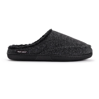 MUK LUKS Men's Faux Wool Clog Slippers - Image 7